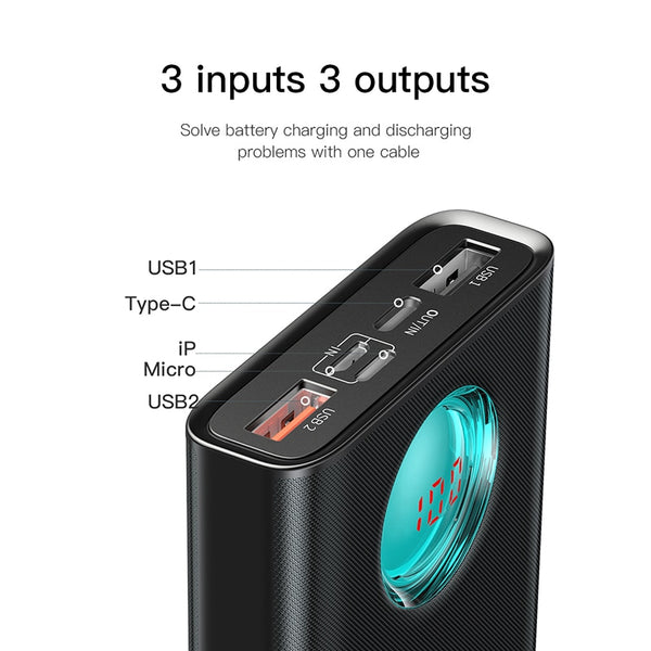 Universal Powerbank 20000mAh + Fast Charging