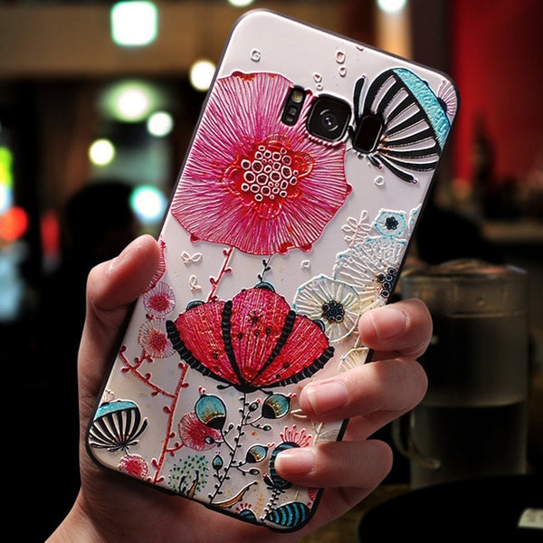 3D Flower Samsung Case